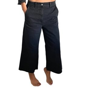 EVERLANE size 10 wide leg crop denim pant jean J3 4062